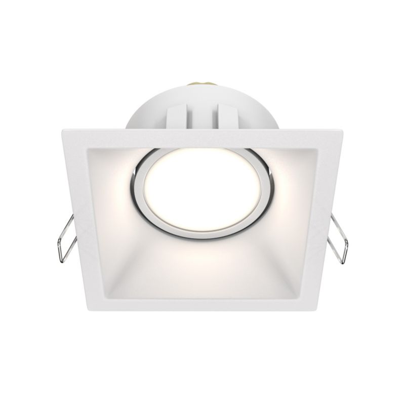 Oprawa sufitowa wpuszczana Maytoni Dot biała 1 x GU10 x 50W IP20 wym: 4,5 x 9 x 9 cm kwadratowa - 1 szt.