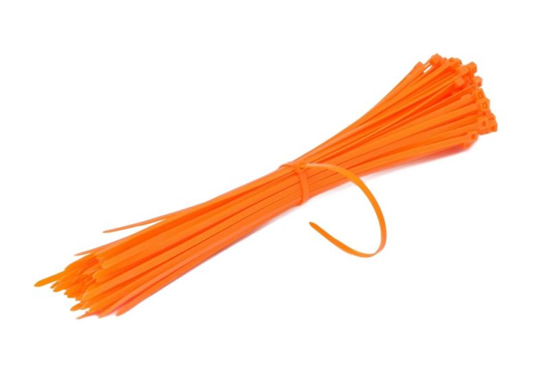 Opaska Kablowa Neopak 370/7,6mm Pomarańczowa 100 szt.