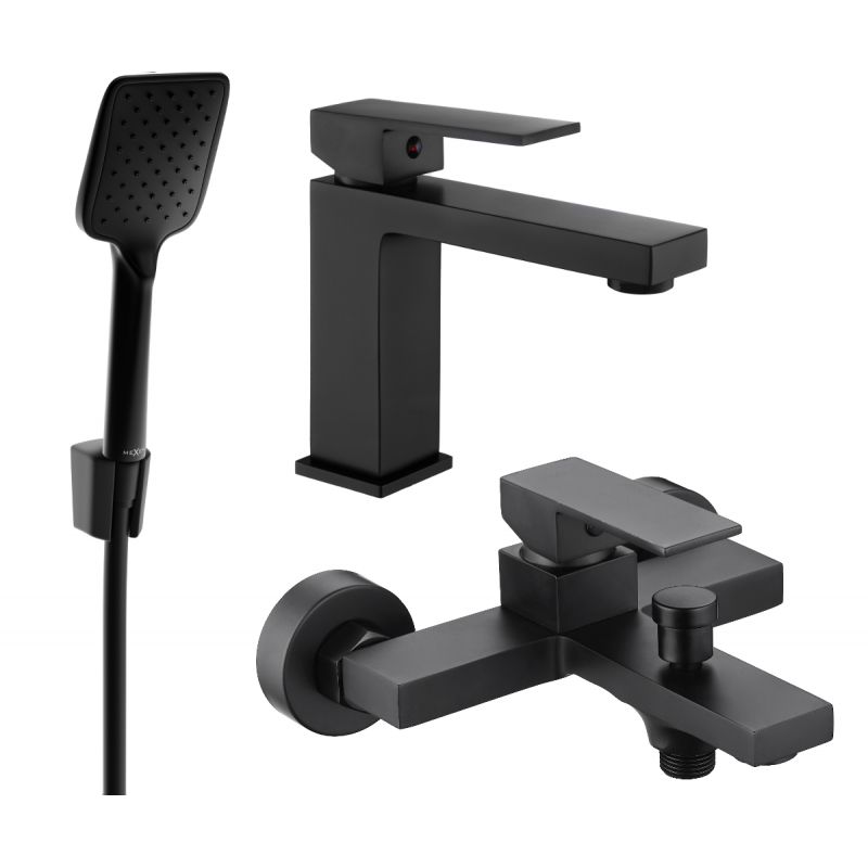 Zestaw wannowy Mexen Uno czarny 1 szt.