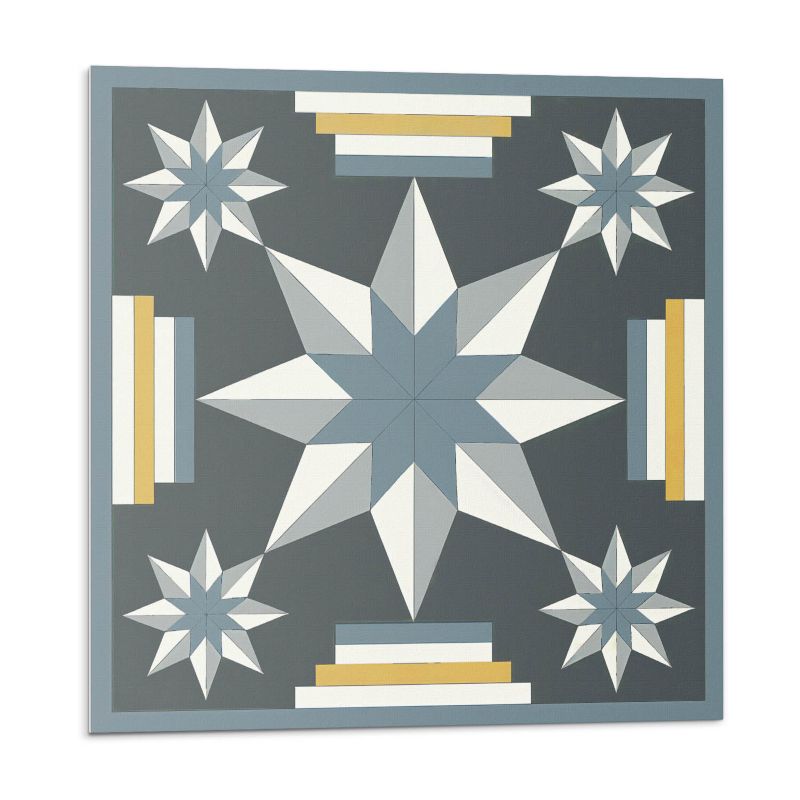 Kafelki samoprzylepne Wallfluent 50x50 cm Prostokątne układy gwiezdnych wzorów 4 szt.