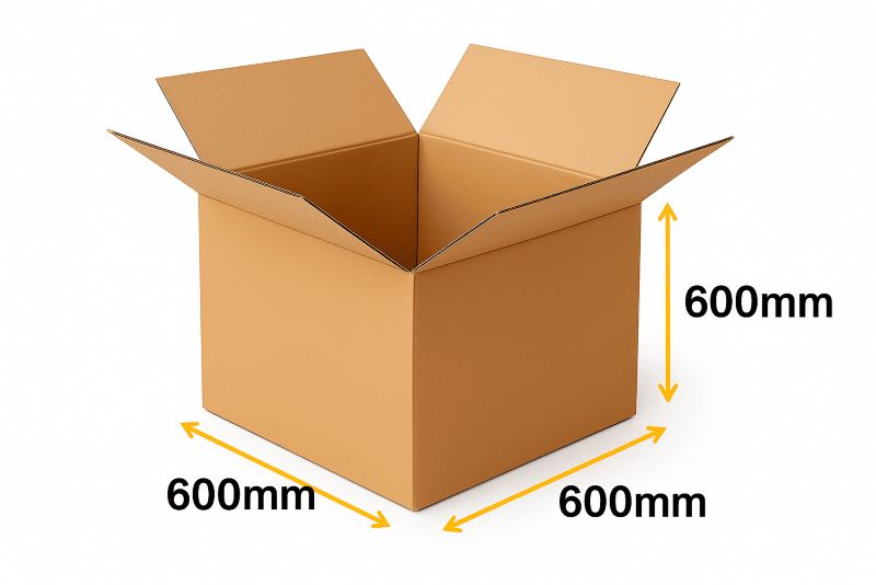 Karton PUDEŁKO Neopak KLAPOWY 600x600x600mm KRAFT 5-Warstwowy DUŻY Gabaryt 1 szt.