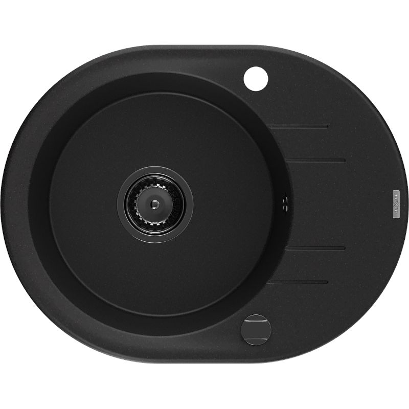 Zlewozmywak wpuszczany Mexen Kevin 1-komorowy czarny nakrapiany 586x458 mm - 6517581005-76 1 szt.