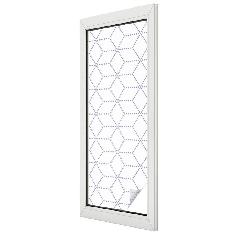 Folia Na Okno Wallfluent 50x146 cm Chroni Prywatność i Zapewnia Dyskrecję Delikatny geometryczny wzór kropkowany 1 rol.