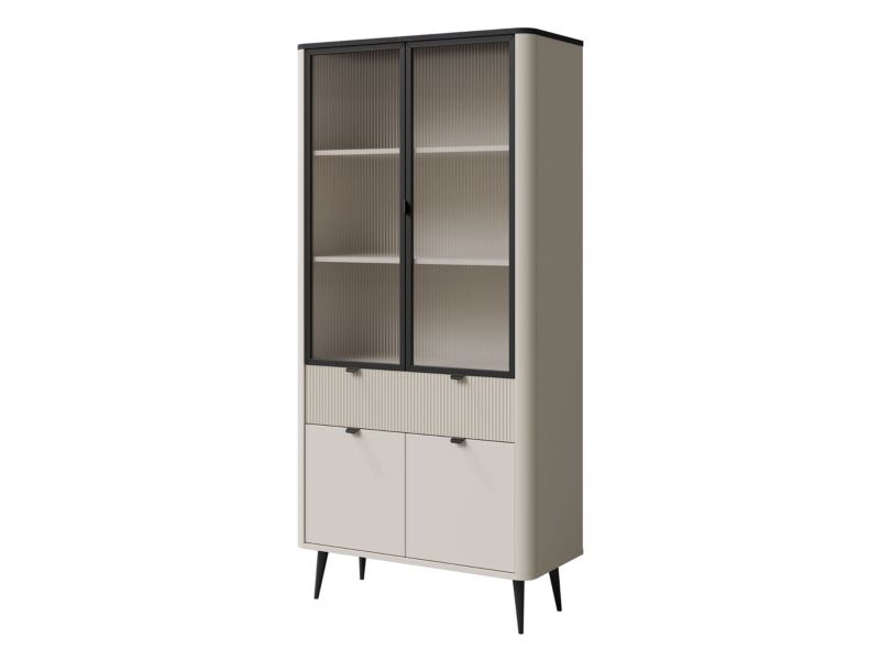 Witryna duża MIRJAN 24 Marly 2 kaszmir + szary kamień 1 szt.