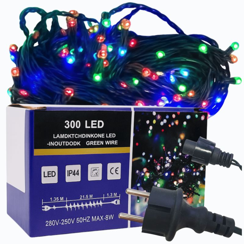 Lampki choinkowe 300 LED MODO24 flash multikolor 1 kpl