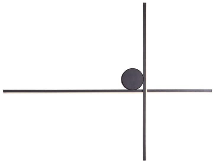 Kinkiet ścienny Maxlight Arne czarny LED 10W 3000K 650lm IP44 wym: 45 x 60 x 7,2 cm - 1 szt.