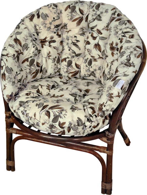 Poduszka na fotel rattanowy rattan AMPO beżowy brąz 1 szt.