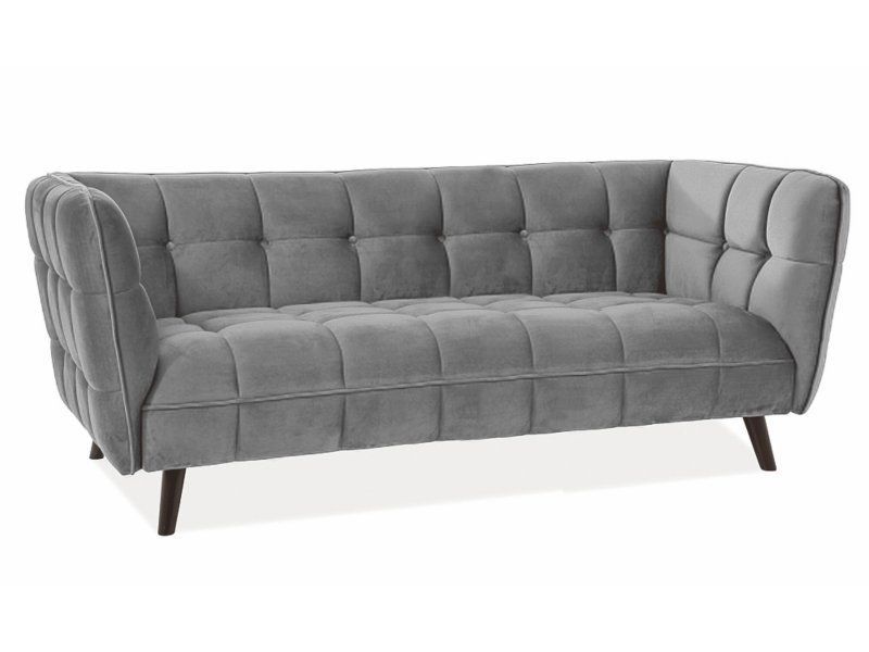 Sofa Signal CASTELLO VELVET 3 szara 1 szt