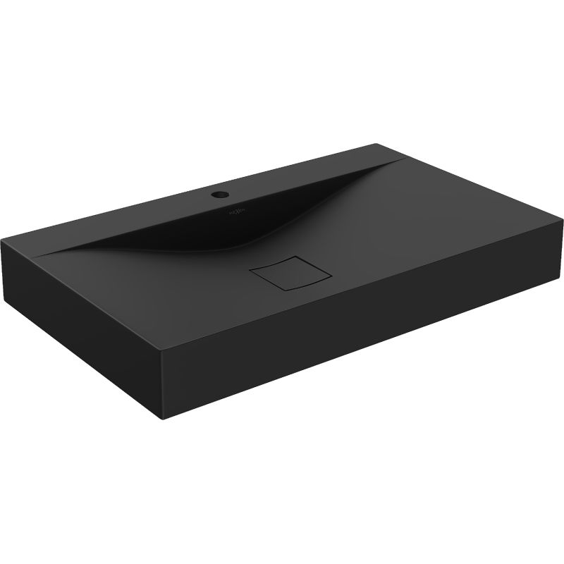 Umywalka nablatowa Mexen Poli czarna 80x48 cm 1 szt.