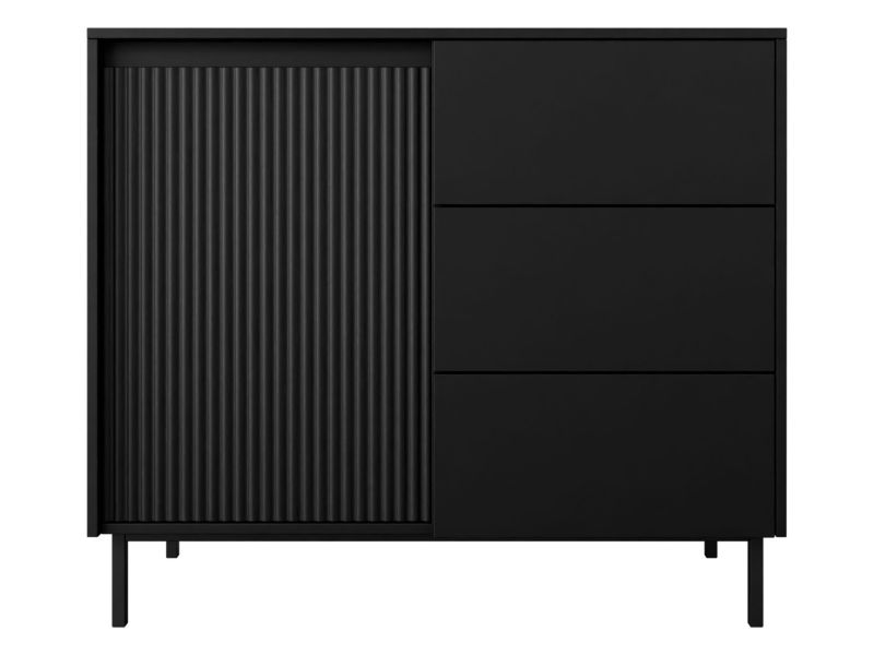 Komoda MIRJAN 24 Ozmi 1D3SZ czarny 1 szt.