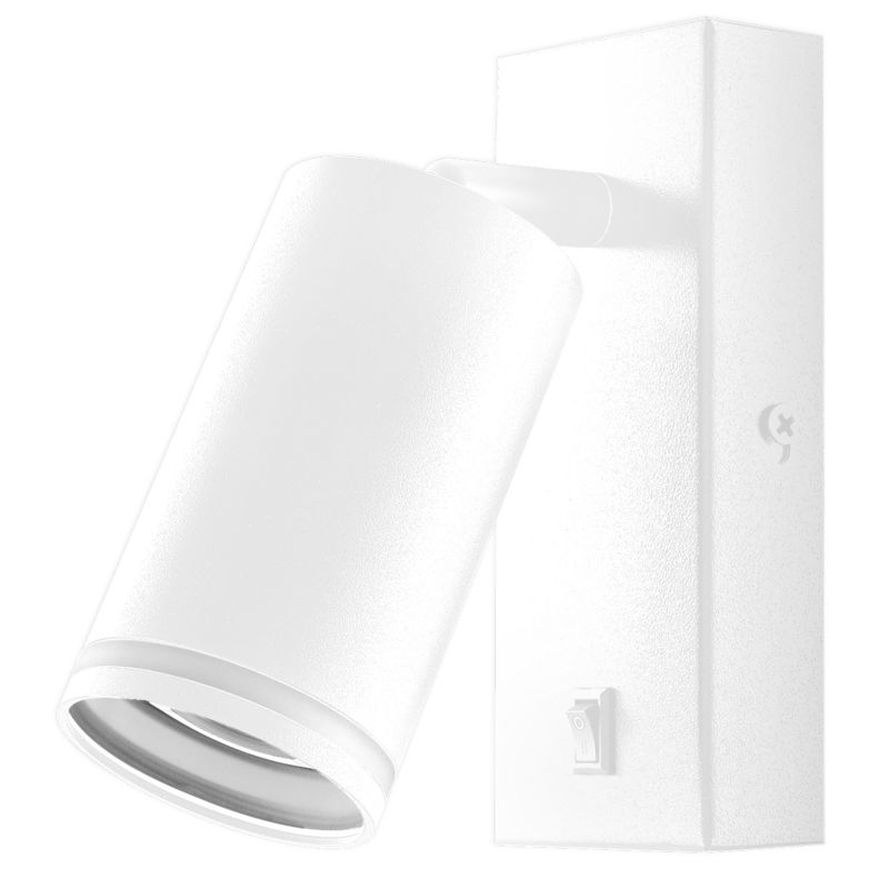 Kinkiet ścienny LED MasterLED Ring GU10 14cm IP20 biały matowy ruchomy 1 szt.