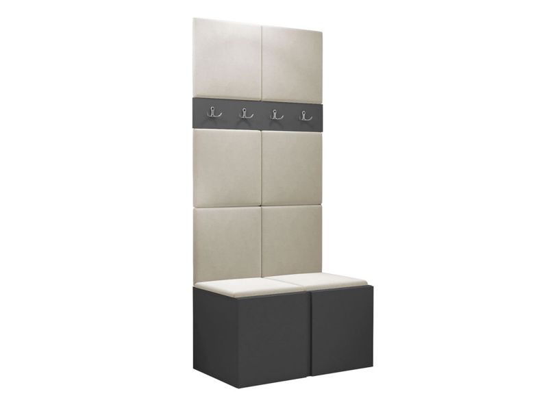 Garderoba MIRJAN 24 Orion IV grafit + beżowy 1 kpl.