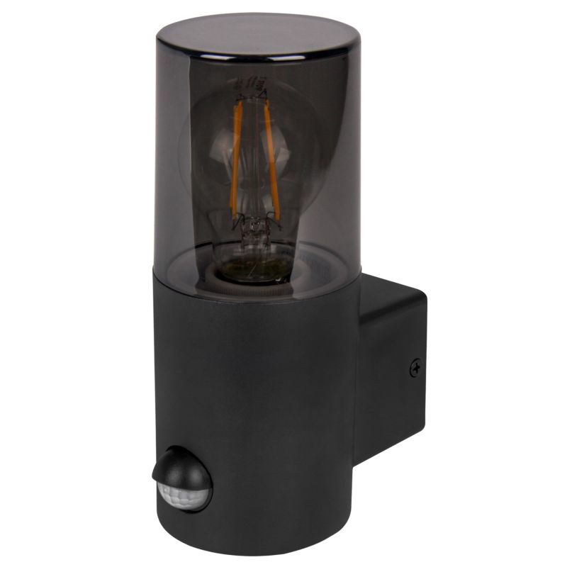 Kinkiet elewacyjny E27 LED XUDO okrągły IP44 z czujnikiem ruchu PIR lampa ścienna zewnętrzna 1 szt.