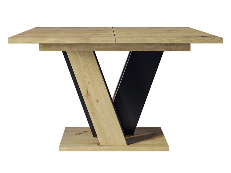 Stół rozkładany MIRJAN 24 Viney artisan / czarny 1 szt.