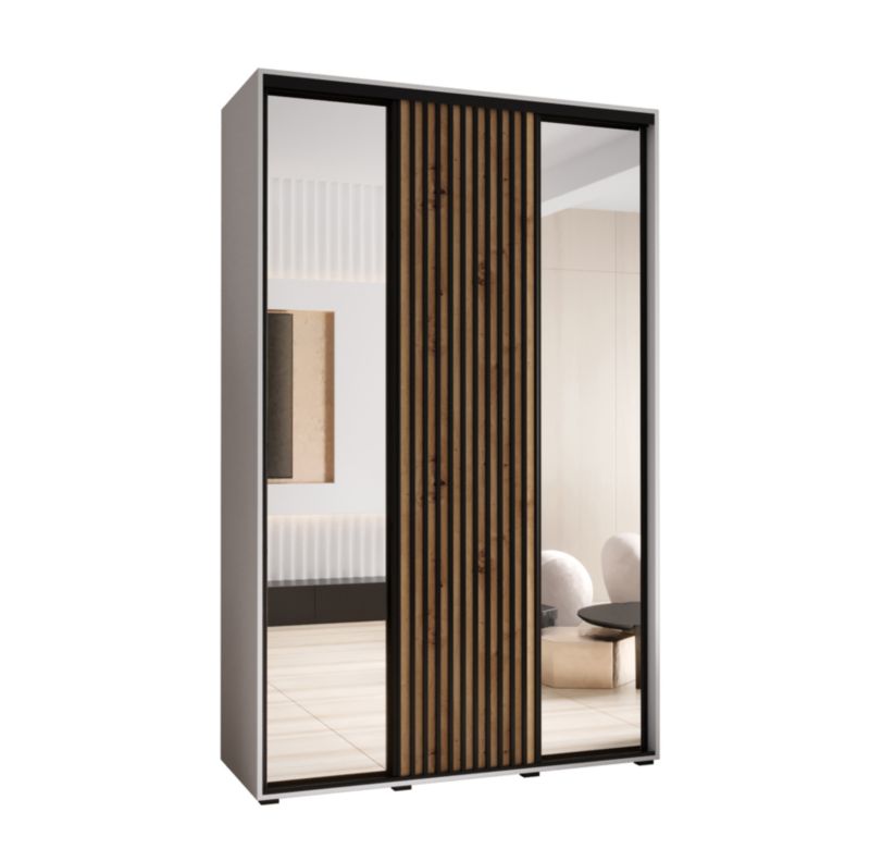 Szafa przesuwna Garderoba Abiks LANKO 2 160 gł. 60 biały/artisan 1 szt.