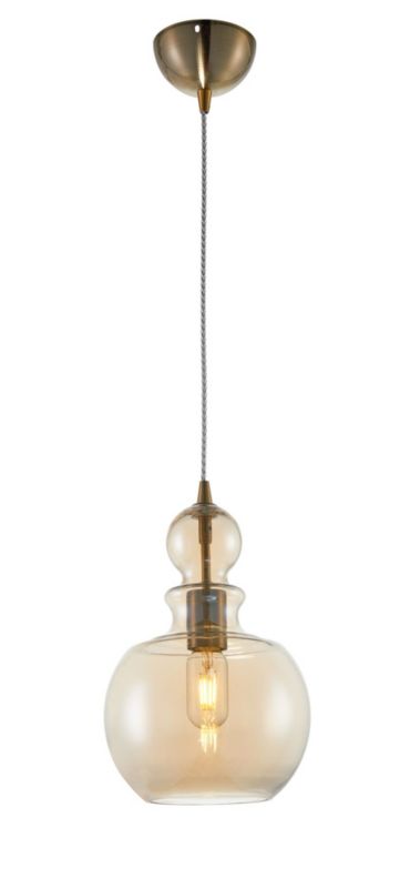 Lampa wisząca Maytoni Tone brązowo-bursztynowy wym: 153,4 x 21,5 x 21,5 cm 1xE27 x 1 szt.