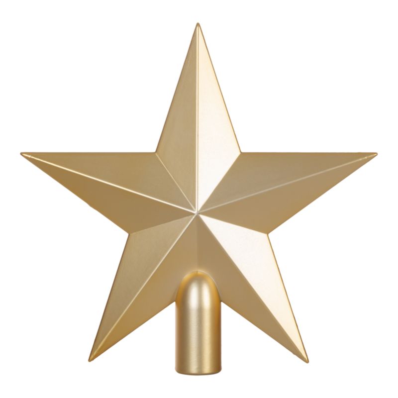 Czub na choinkę gwiazda 20 cm złota