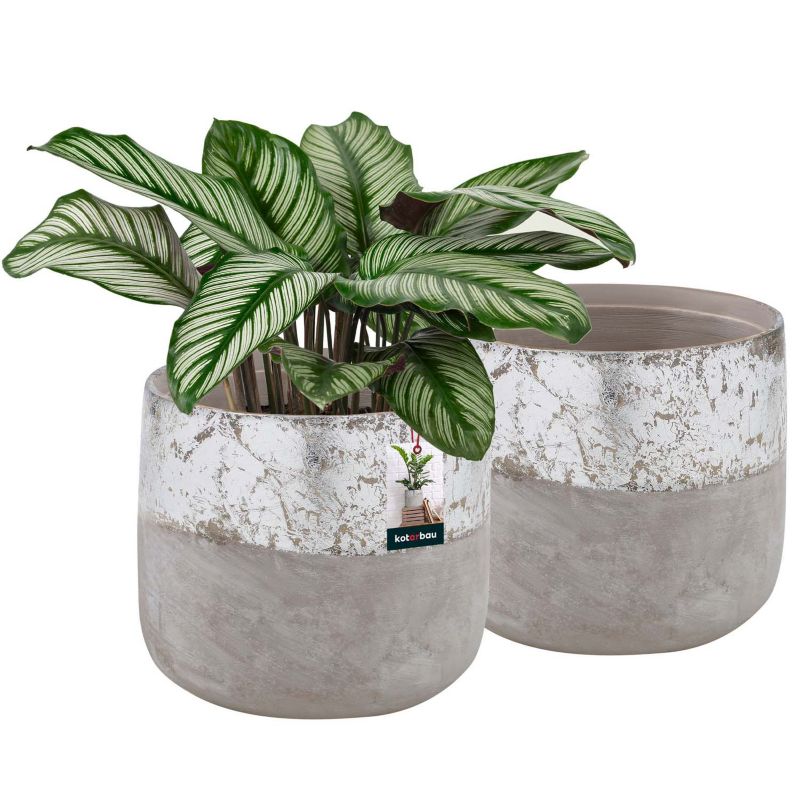 Doniczka ceramiczna KOTARBAU nieszkliwiona 12 cm 2 szt