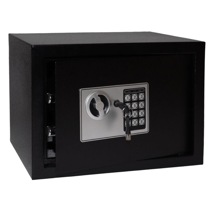 Sejf domowy Bauerkraft z zamkiem elektronicznym na kluczyk lub kod 35x25x25 cm 1 szt.