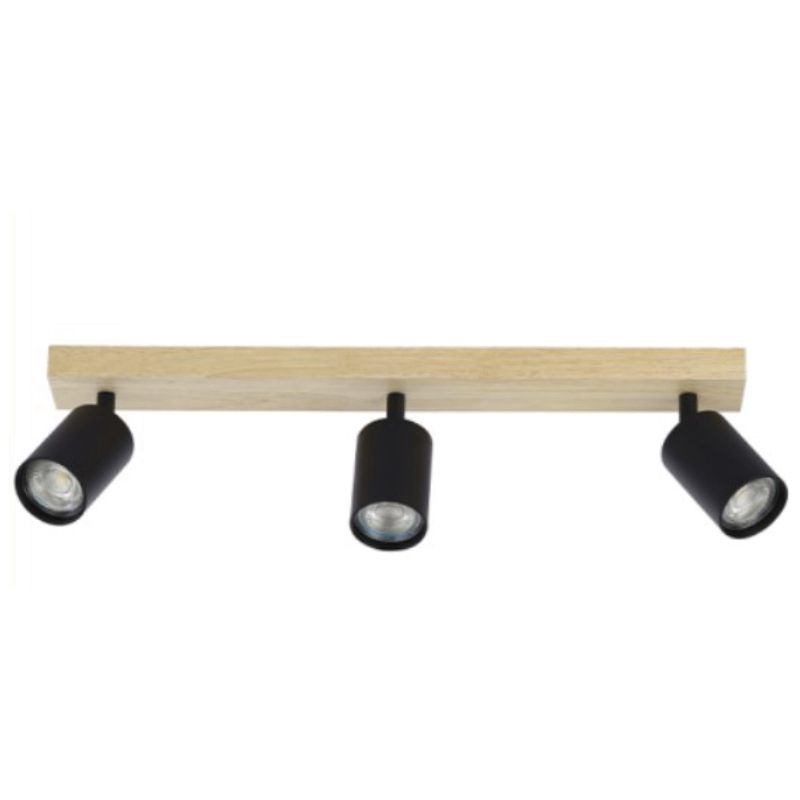 Lampa punktowa spot, DPM, 3 x GU10, czarna, 1szt