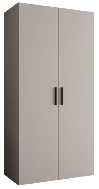 Szafa uchylna Abiks BARI 1 100 wys. 202 cm Kaszmir + u. Czarny 1 szt