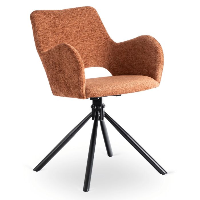 Krzesło Mebel Elite FLAV Tapicerowane Kuchenne Do Jadalni Salonu Kuchni Baranek Rude 1 szt