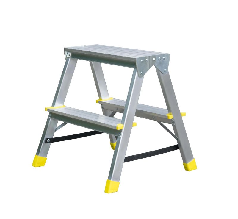 Drabina aluminiowa dwustronna Bayersystem 2-stopniowa BS-DDA2 150kg 1 szt.