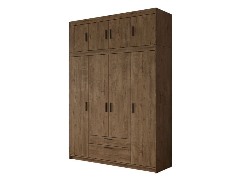 Szafa z nadstawką MIRJAN 24 Elena 4D dąb lefkas 1 szt.