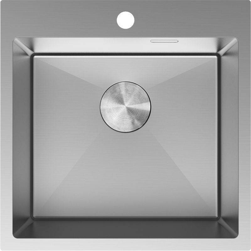 Zlewozmywak stalowy wpuszczany Mexen Solix inox 500 x 500 mm 1-komorowy 1 szt.
