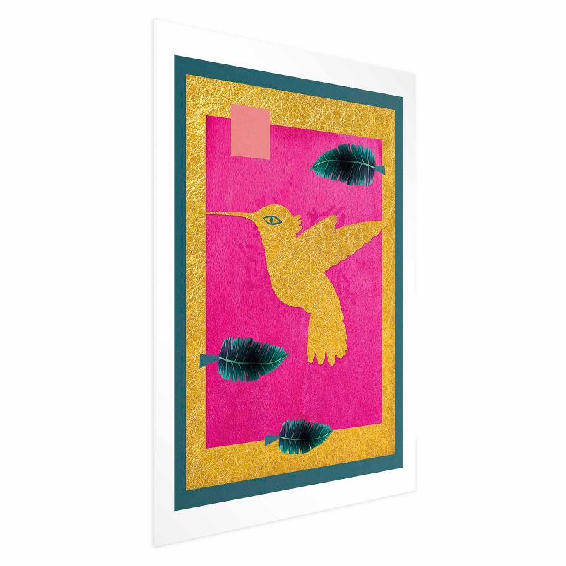 Plakat Artgeist złotą koliber 29,7x42 cm bez ramy z marginesem 1 szt