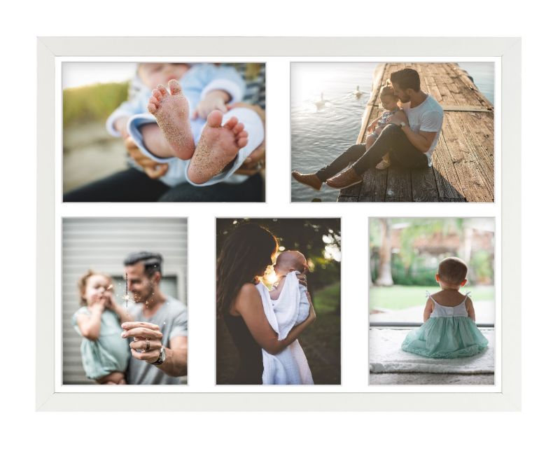 Ramka na 5 zdjęć Hekla 40x50x5 MDF galeria zdjęć biały 1szt.