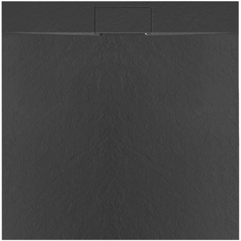 Brodzik Prysznicowy Rea Bazalt 90X90 Czarny 1 Szt