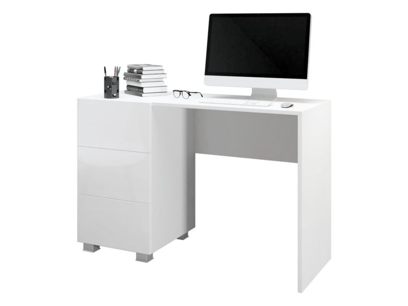 Biurko MIRJAN 24 Calabrini 8 biały / biały połysk 1 szt.