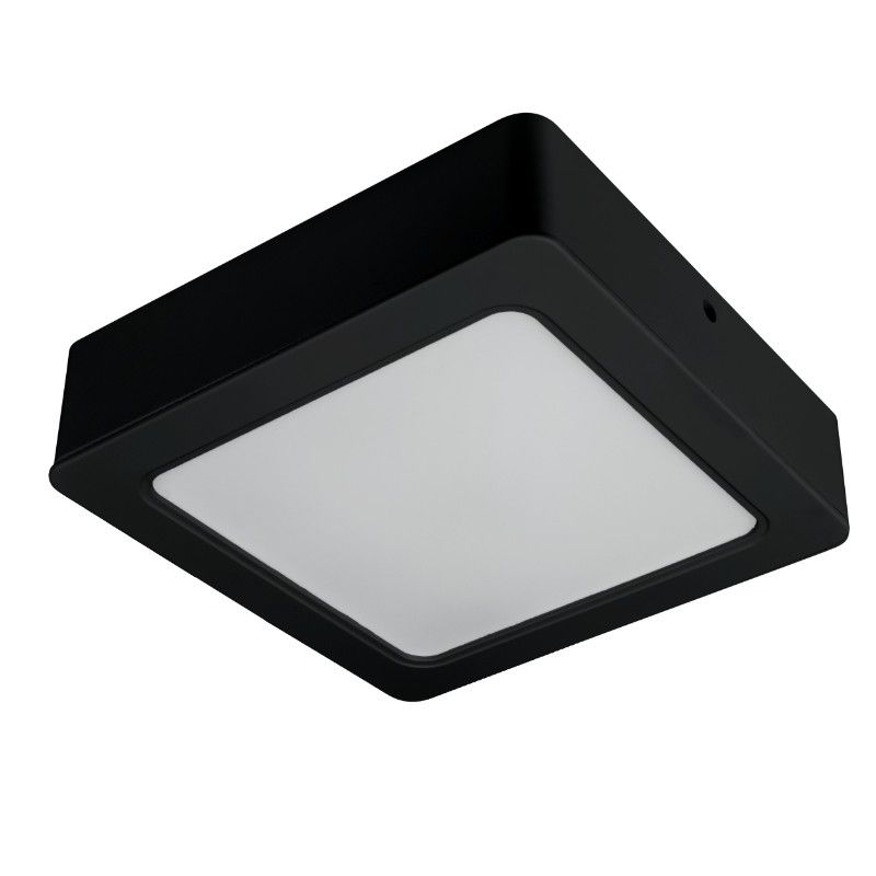 Plafon sufitowy nowoczesny DPM czarno-biały LED 18W 3000K-6000K 1900lm łazienkowy IP54 wym: 4,6 x 16,7 x 16,7 cm - 1 szt.