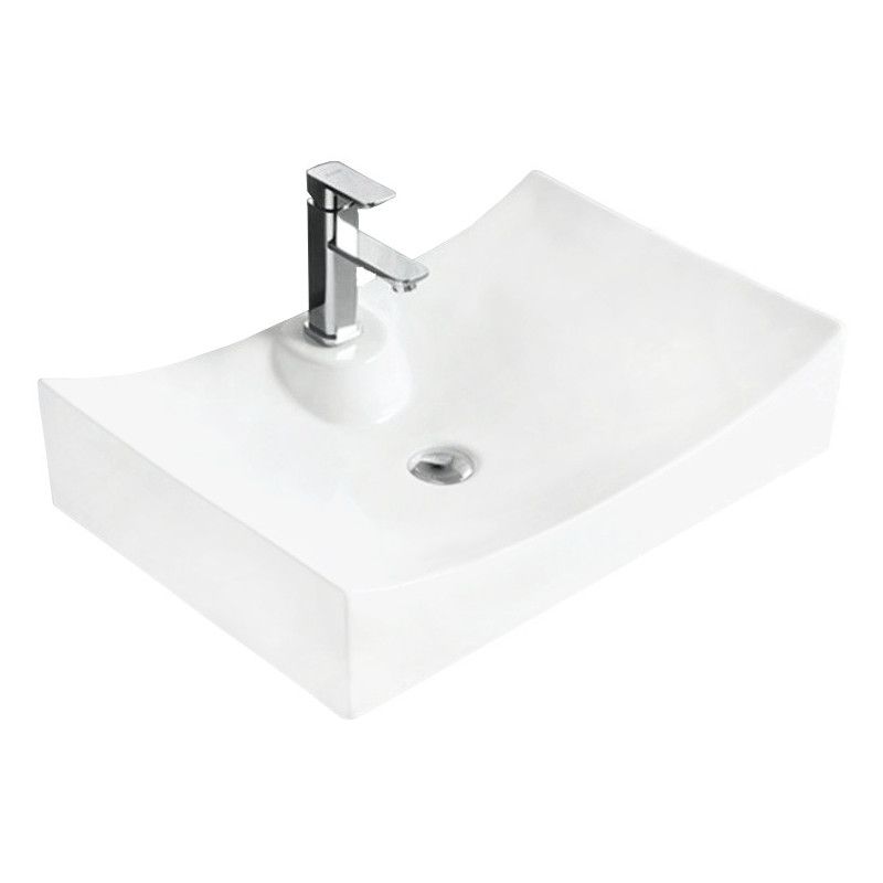 Umywalka nablatowa Mexen Gaja biała 66x45 cm 1 szt.