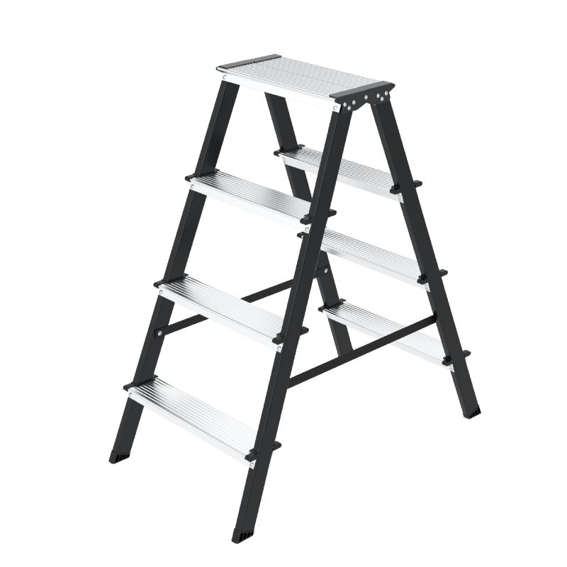 Drabina domowa stalowa dwustronna składana HIGHER 2x4 stopnie 150kg 1 szt.