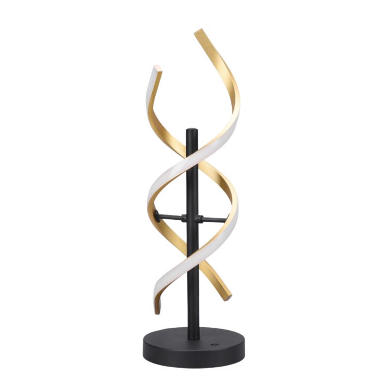 Lampa stołowa Trio Sequence czarno-złota LED 20W 2700K-6400K 2600lm IP20 wym: 48.5 x 16 x 16 cm metal - 1 szt.