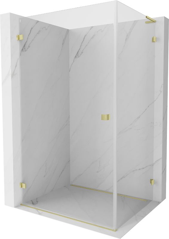 Kabina prysznicowa Mexen Lunar-B L złota 90x80 cm 1 szt.