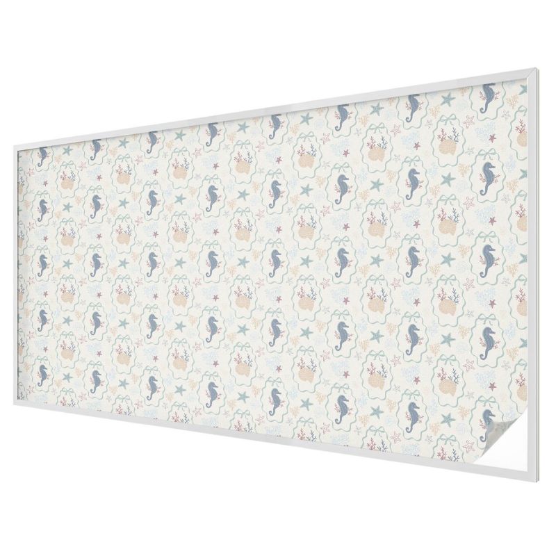 Folia Na Okno Wallfluent 200x116 cm Chroni Prywatność i Zapewnia Dyskrecję Morski wzór harmonijny 1 rol.