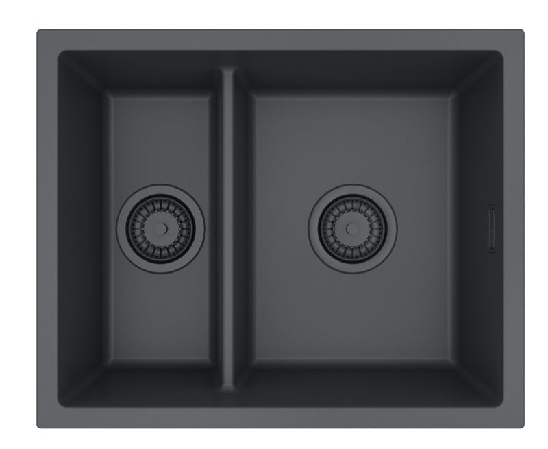 Zlewozmywak granitowy Alveus OMNI 50 kol. G90 BLACK EDITION (55x45) 1,5-komorowy 1szt