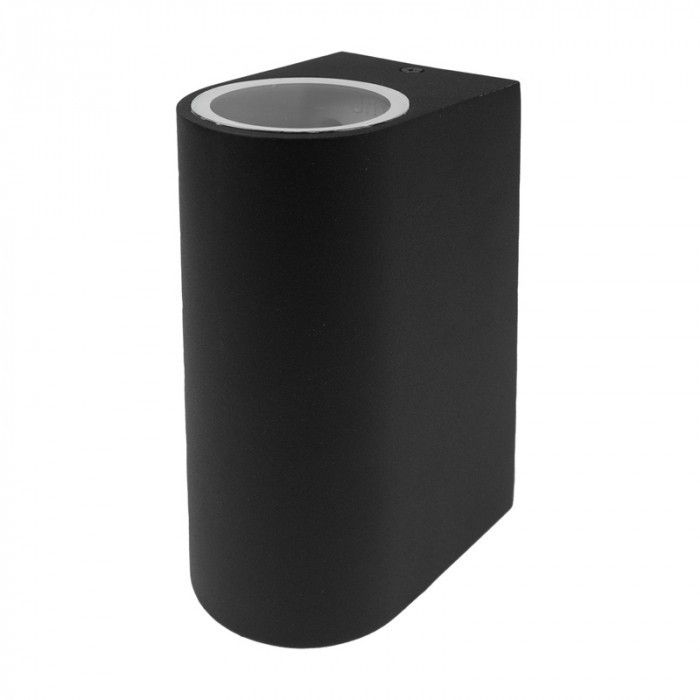 Kinkiet ścienny zewnętrzny Ecolight Kinkiety czarny 2 x GU10 x 35W IP44 wym: 15 x 6,8 x 9,1 cm - 1 szt.