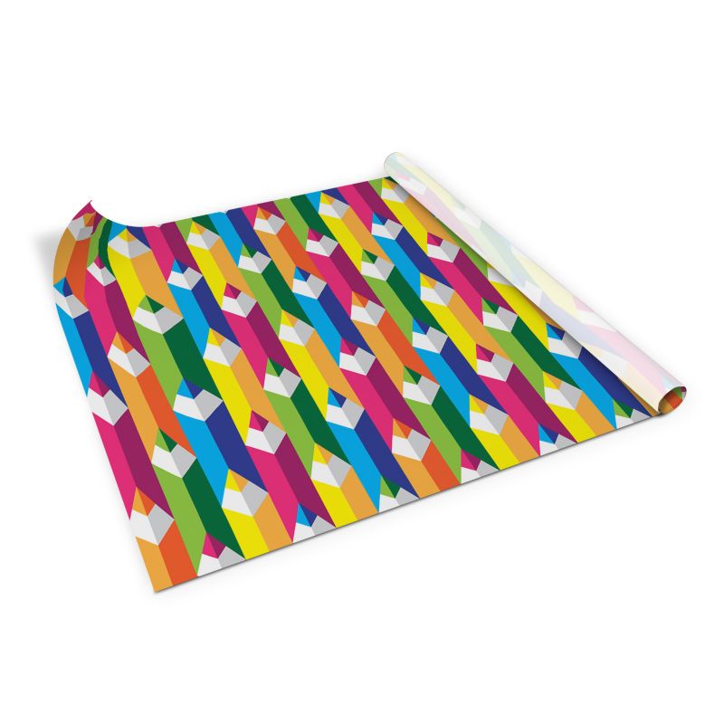 Samoprzylepna okleina Tulup 100x50 cm Kolorowe kredki 1 szt.