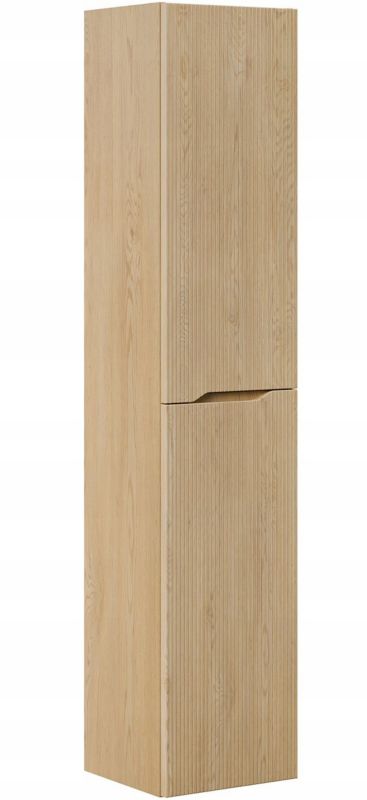 Słupek łazienkowy Furnidea 35 cm wysoki dąb cremona ryflowany Nordic Cremona 1 szt.