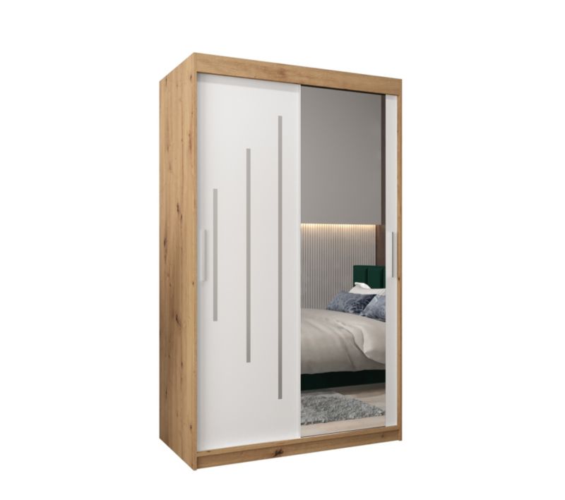 Szafa przesuwna Garderoba Abiks YORK 2 120 artisan/biały 1 szt.