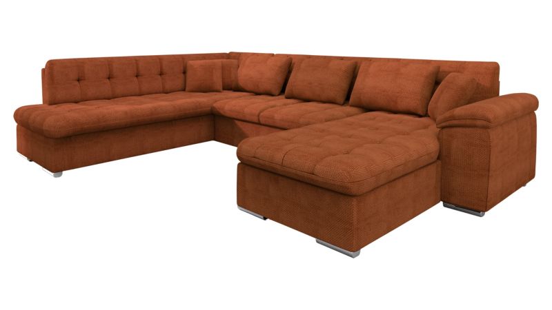 Narożnik z funkcją spania MIRJAN 24 Niko prawy ceglany 1 szt.