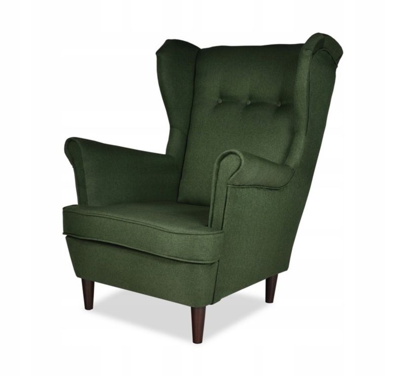 Fotel uszak do salonu Family Meble ARI zielony 1szt