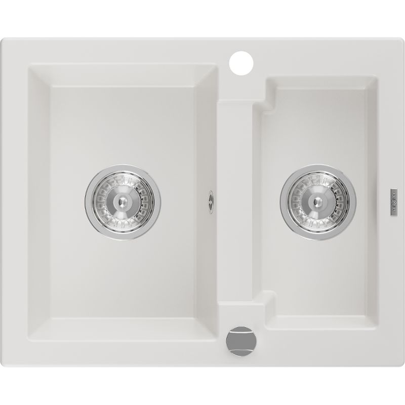 Zlewozmywak wpuszczany Mexen Carlos 1,5-komorowy czarny 582x475 mm - 6518581500-77 1 szt.