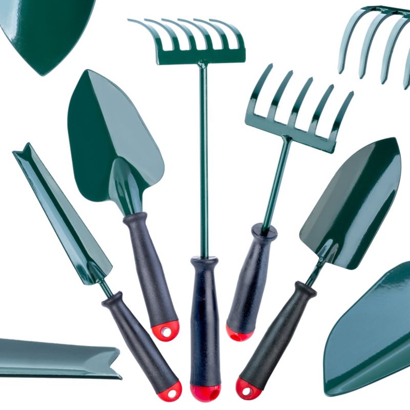 Zestaw Narzędzi Ogrodowych KADAX 5W1 Grabie Grabki Łopatka Wycinacz Pazurki 1szt.