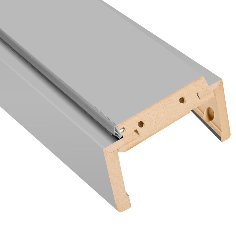 Belka ościeżnicy regulowana Fortia 135-155 mm 8 cm 90 stopni 80 do drzwi bezprzylgowych szara