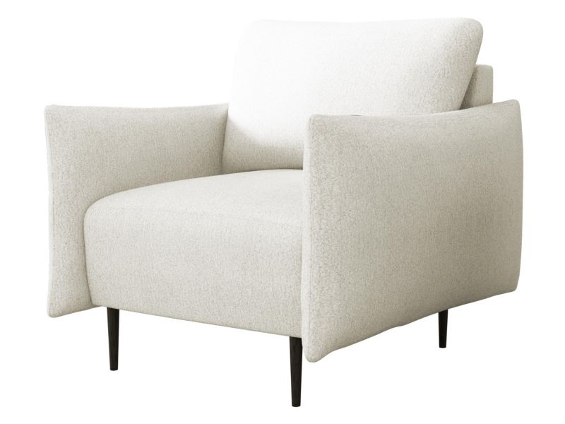 Fotel MIRJAN 24 nowoczesny Lambi biały papirus 1 szt.